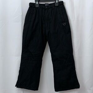 Boys Hawke & Co Black Snow Pants Size 6 EUC